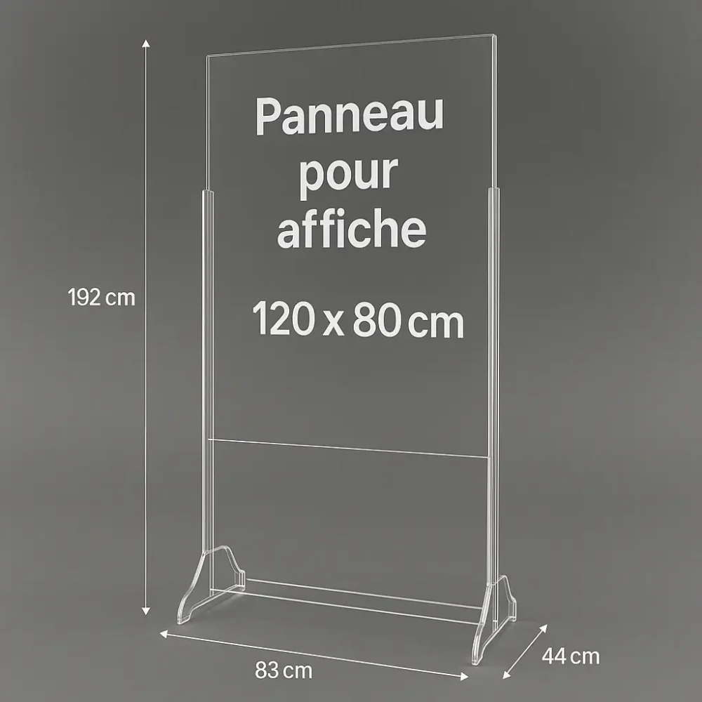Porte Affiche Transparent Sur Pied