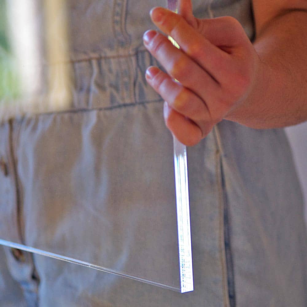 Plaque Plexiglass Transparent 10mm sur mesure - Premium (Coulé) 12 Plexiglass 10 mm Champ poli transparent