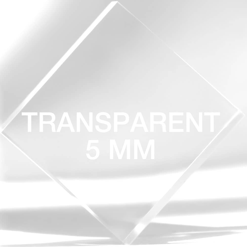 Plaque Plexiglass Transparent 5 mm sur mesure - Premium (Coulé) 6 Plexiglass 5 mm transparent sur mesure