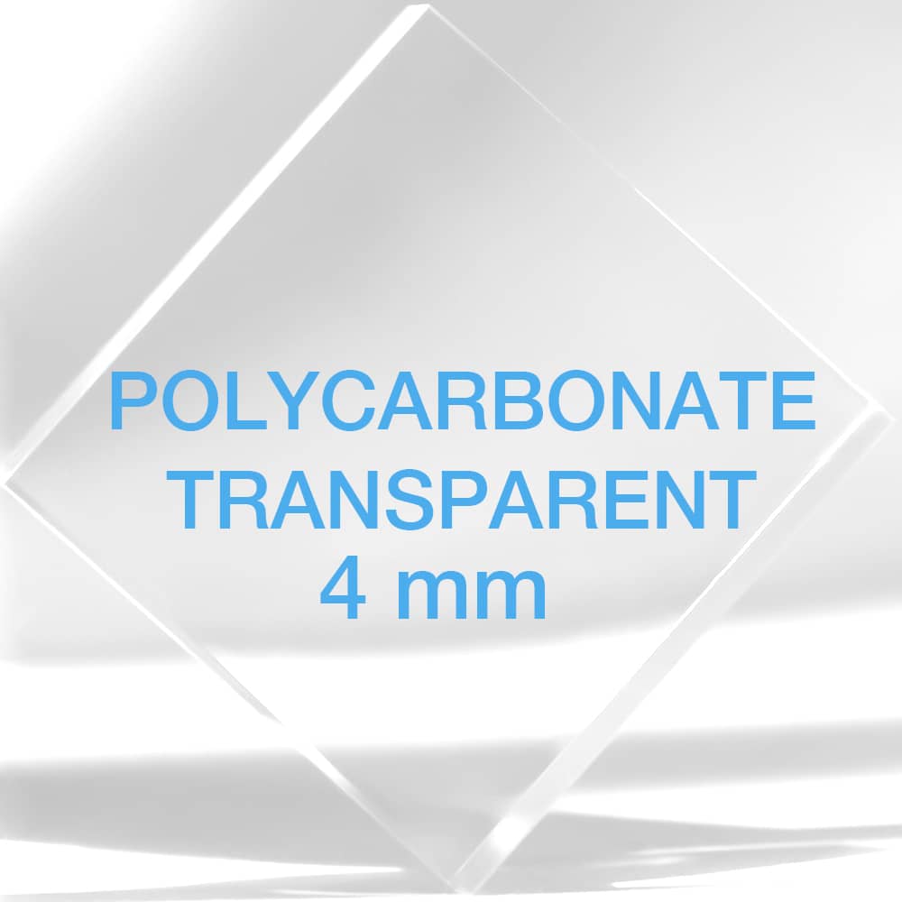 Polycarbonate transparent sur mesure 4 mm