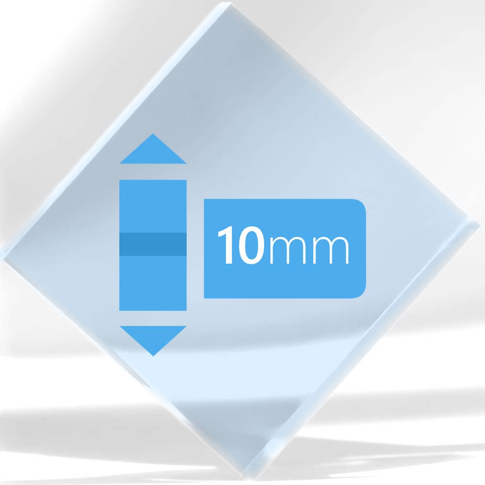 Plaque Plexiglass Translucide Dépoli Satiné Mat sur mesure - 10 mm 29 Plexiglass depoli 10mm