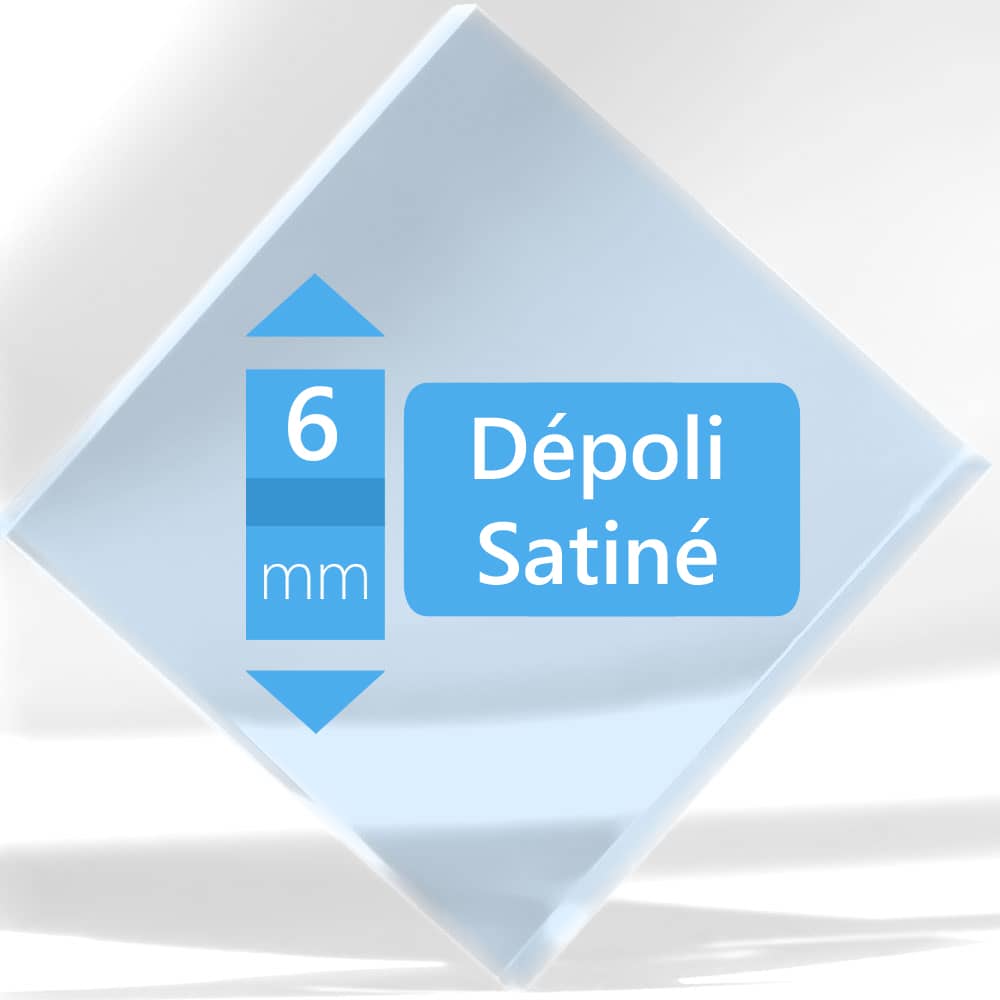 Plexiglass Dépoli Translucide 6 mm