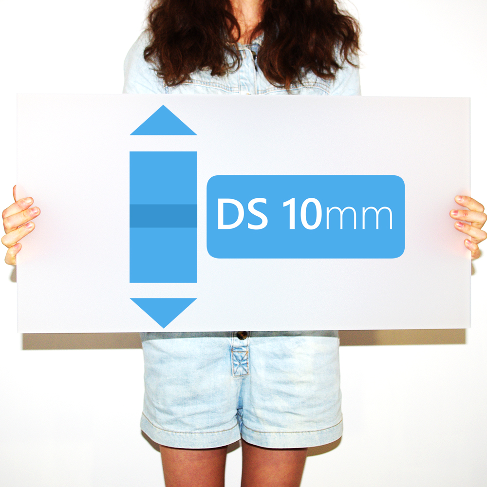 Plaque Plexiglass Translucide Dépoli Satiné Mat sur mesure - 10 mm 14 Plexiglass DS 10 mm
