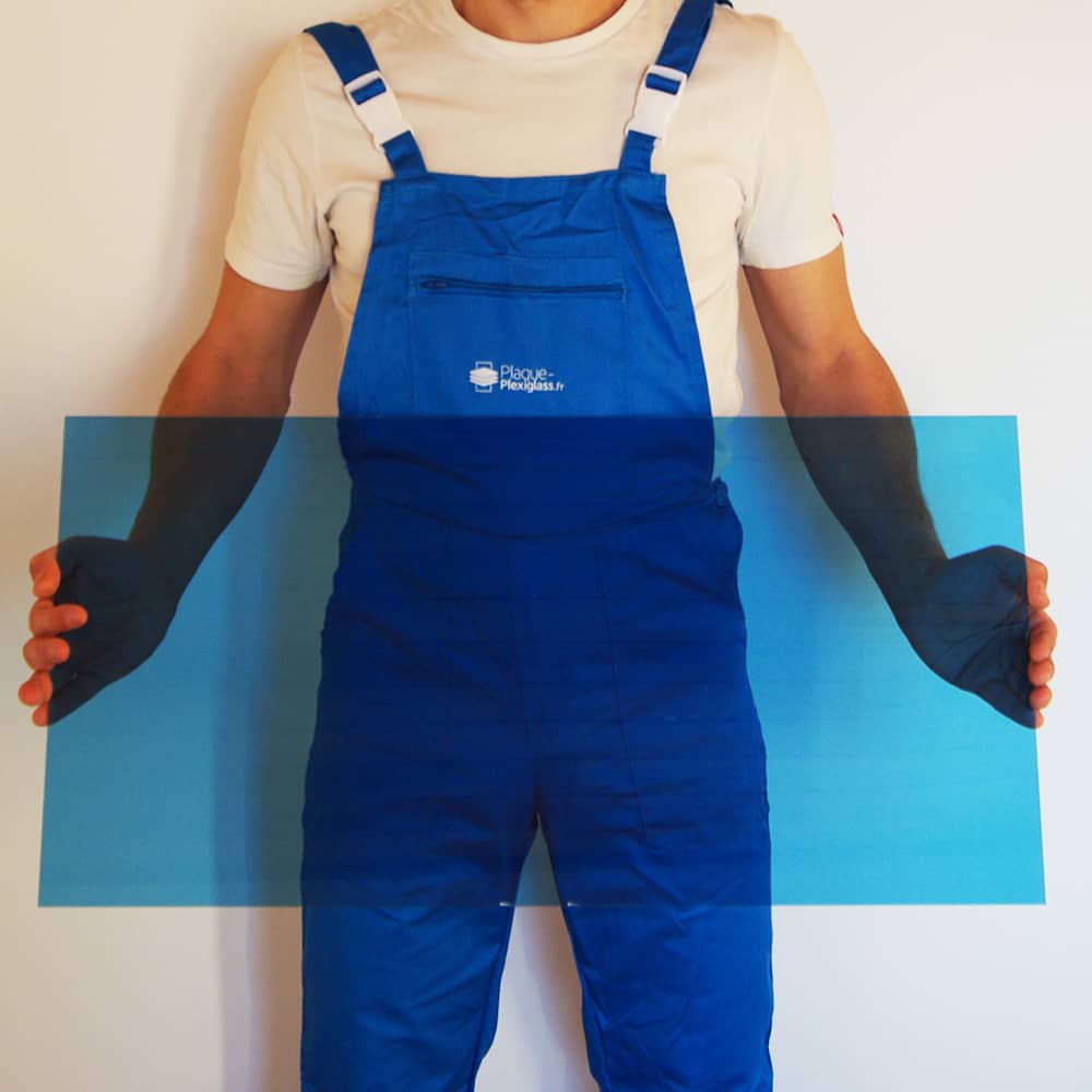 Plexiglass Bleu Clair Transparent