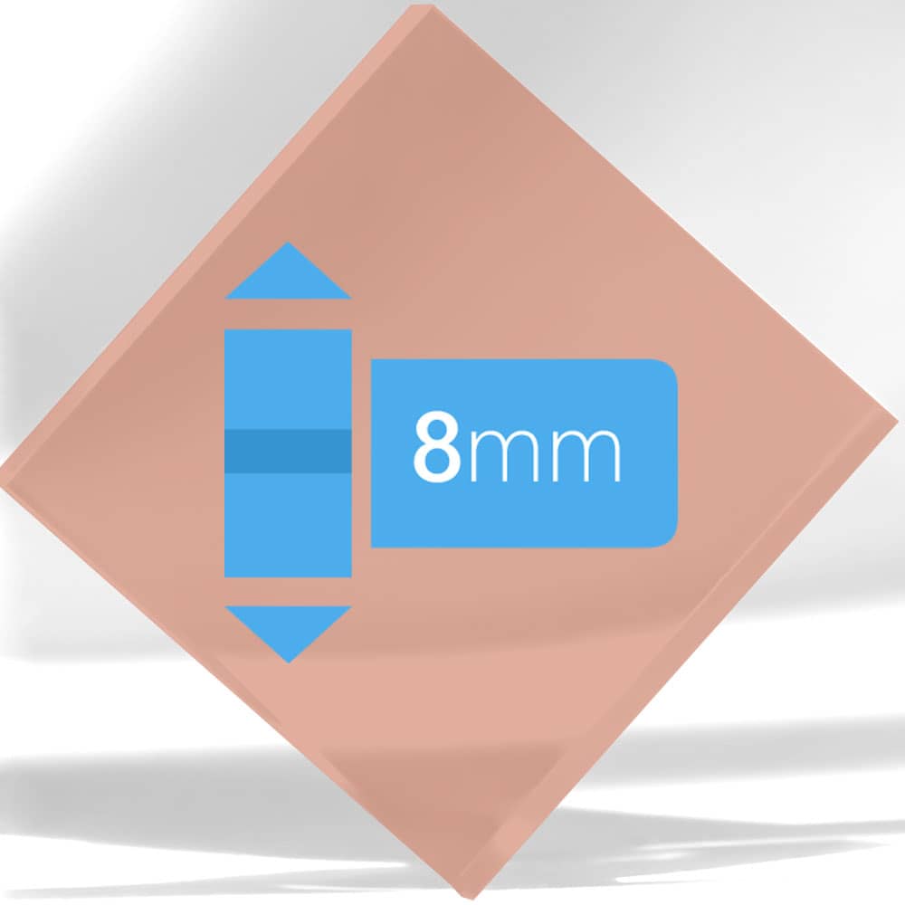 Plexiglass Fumé Marron Clair 8 mm sur mesure 5 Plexiglass Fumé Marron Clair Transparent 8mm