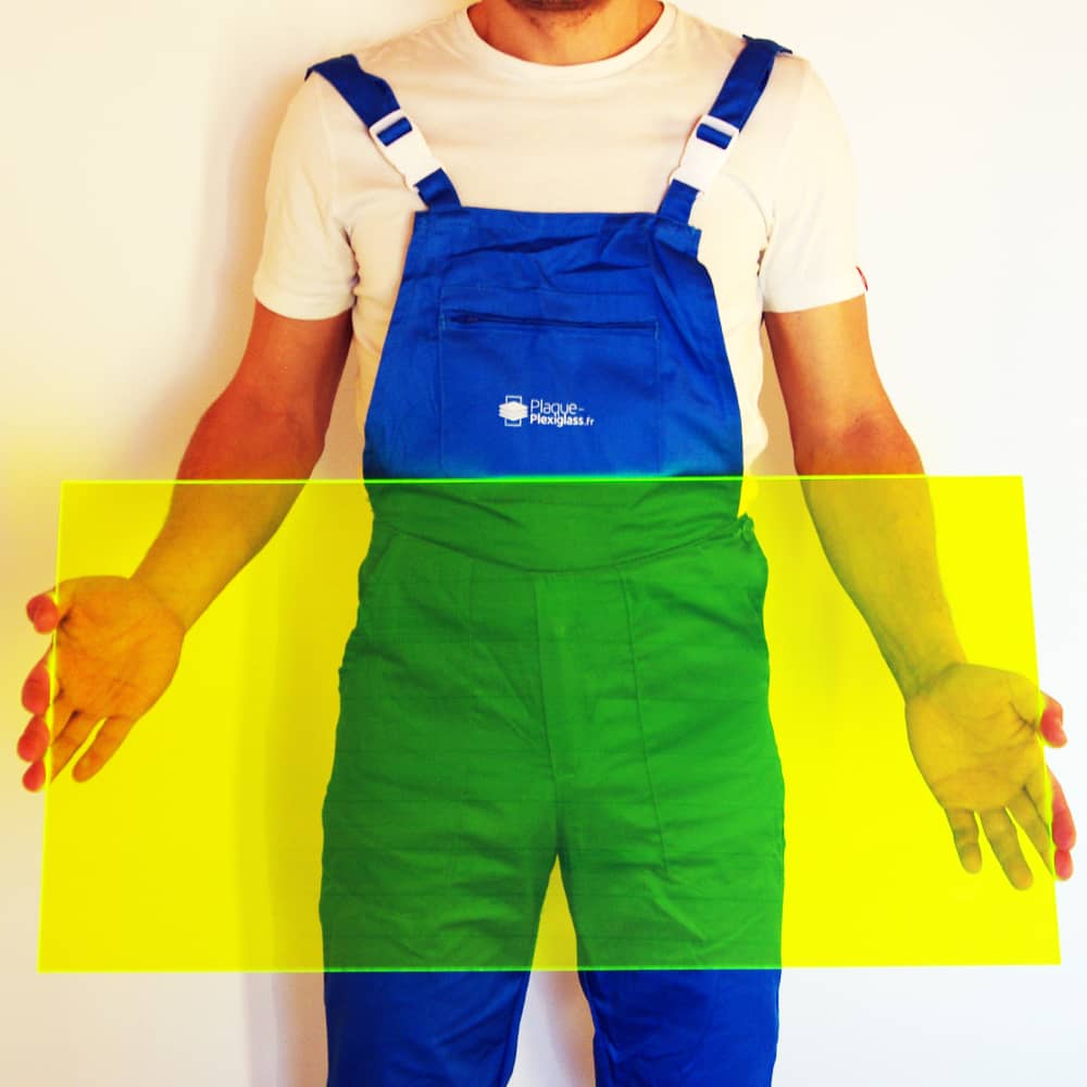 Plexiglass Jaune Fluo Transparent