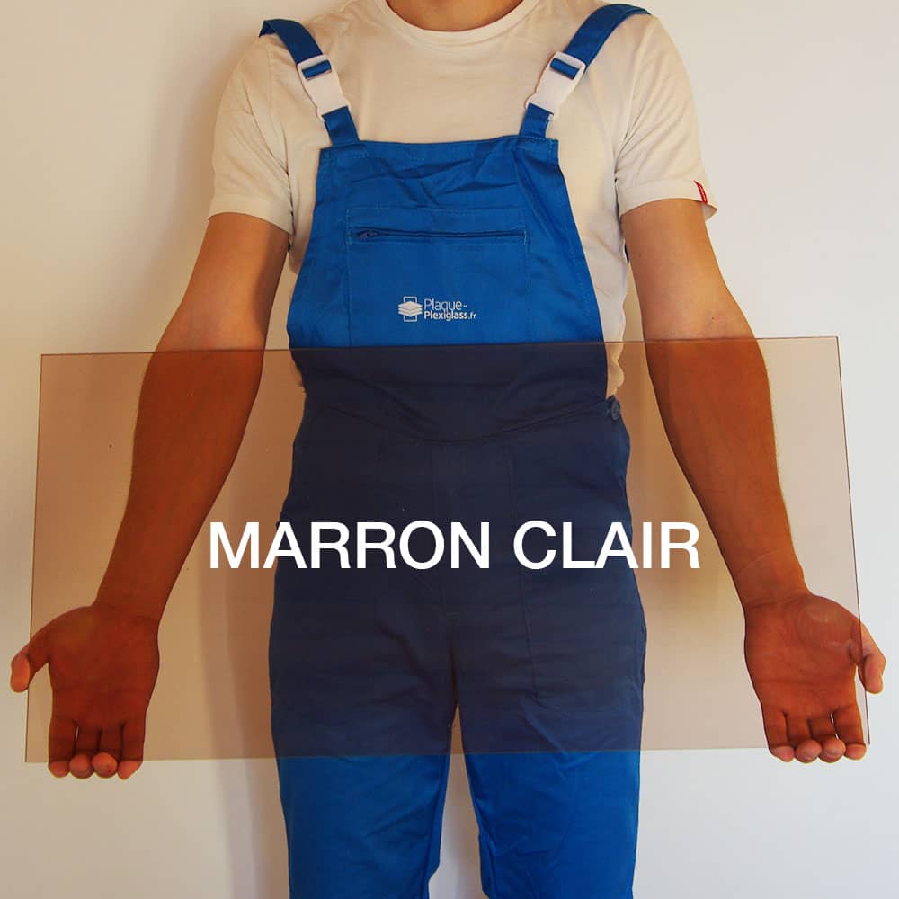 Plexiglass Fumé Marron Clair 8 mm sur mesure 3 Plexiglass Marron Clair 8mm