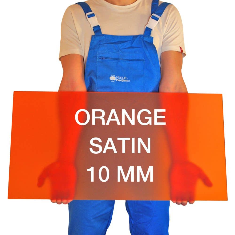 Plexiglass Orange Satin 10mm