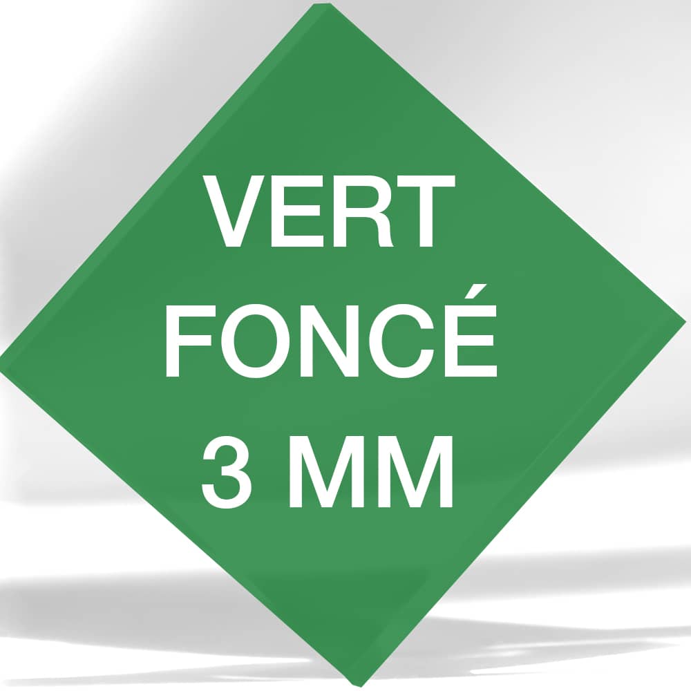 Plexiglass Vert Foncé Transparent 3 mm sur mesure 5 Plexiglass Vert Foncé 3 mm