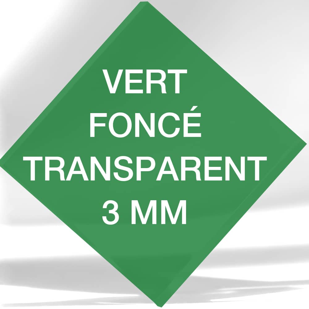 Plexiglass Vert Foncé Transparent 3 mm sur mesure 4 Plexiglass Vert Foncé Transparent 3 mm