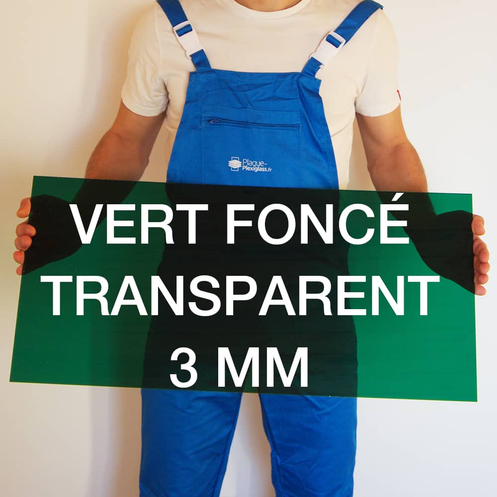 Plexiglass Vert Foncé Transparent 3 mm sur mesure 7 Plexiglass Vert Foncé Transparent 3 mm