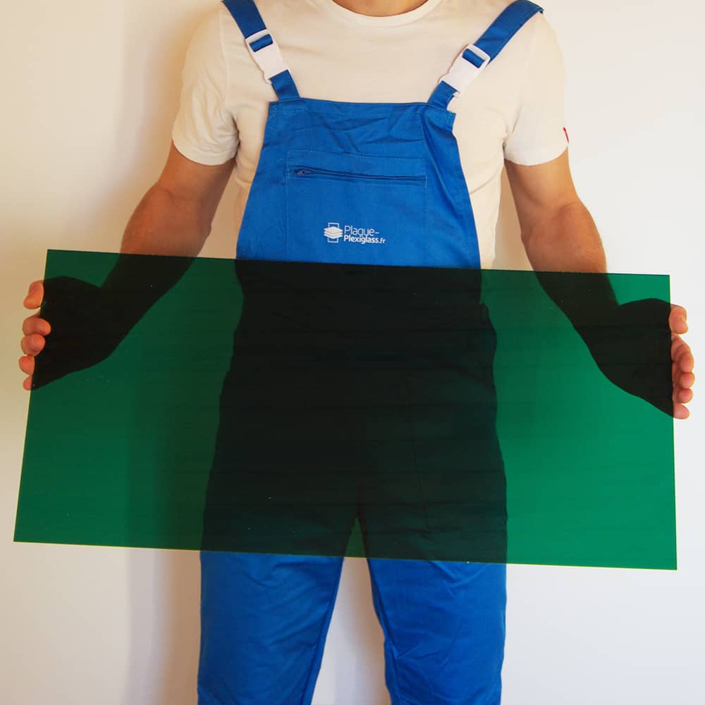 Plexiglass Vert Foncé Transparent