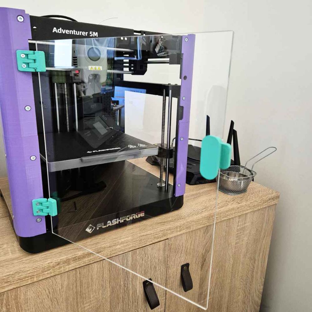 Porte transparente en Plexiglas 3 mm Imprimante 3D AD5M Adventurer 5M