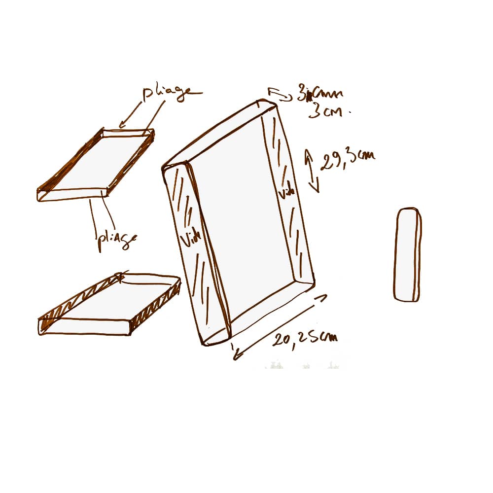 Étui livre transparent Plexiglass 3 mm