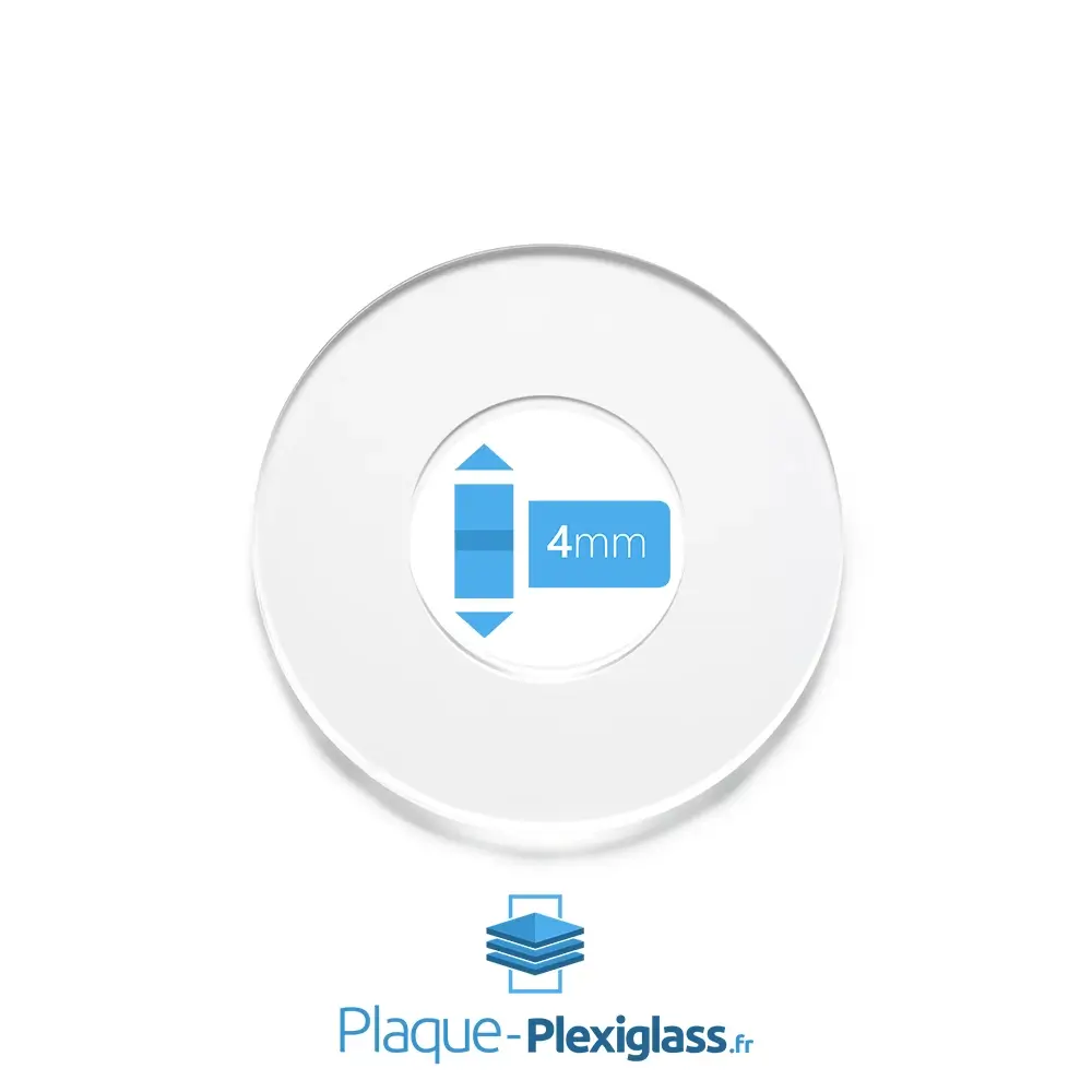 Anneau plexi transparent 4 mm