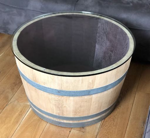 plateau plexiglass table basse bois