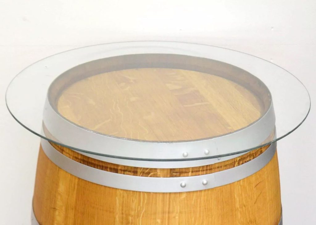 plateau plexiglass transparent rond tonneau