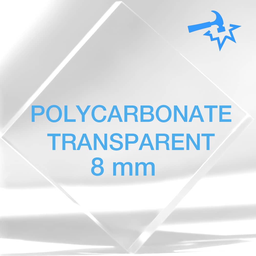 Polycarbonate transparent 8 mm