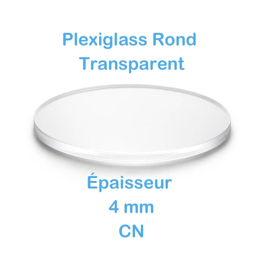 Plexiglass rond transparent 4 mm sur mesure - CN / GS 4 Plexiglass rond transparent 4 mm sur mesure - CN / GS – Image 4
