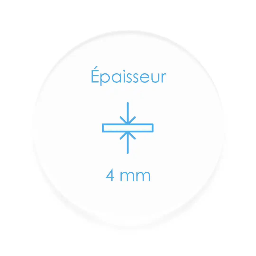 Plexiglass Rond Blanc Diffusant epaisseur 4 mm
