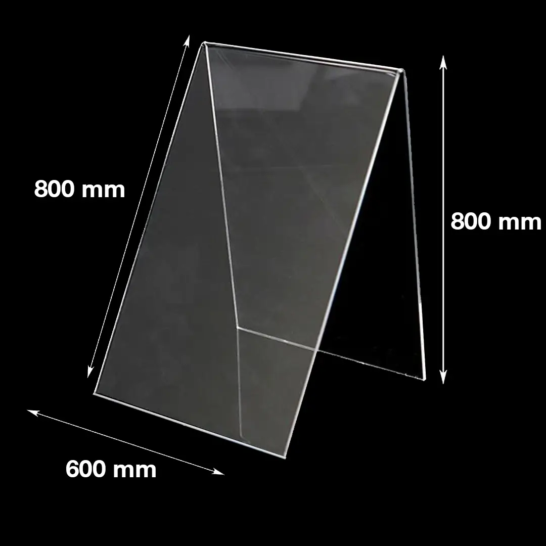 Panneau Stop Trottoir Plexiglass Transparent
