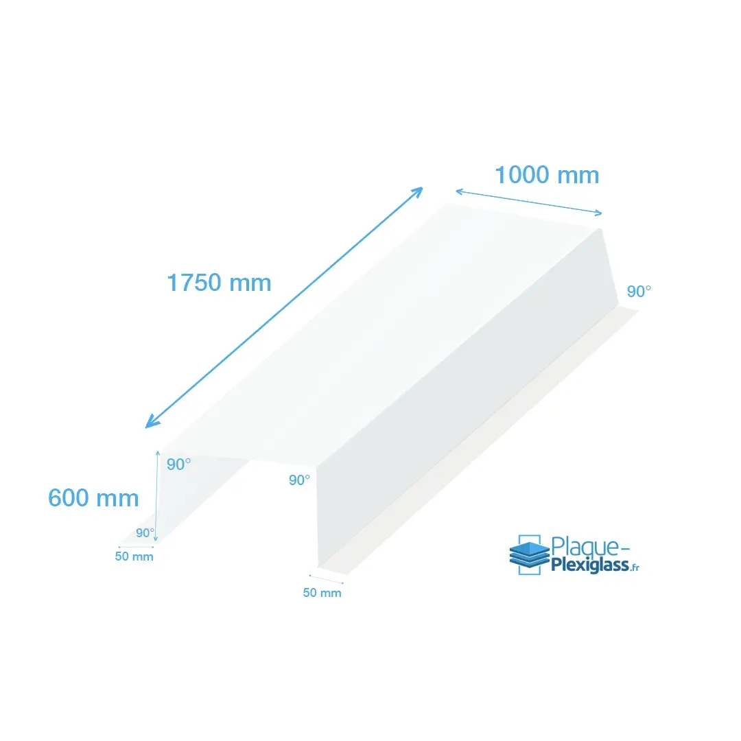 Coffrage Plexiglas transparent Plié