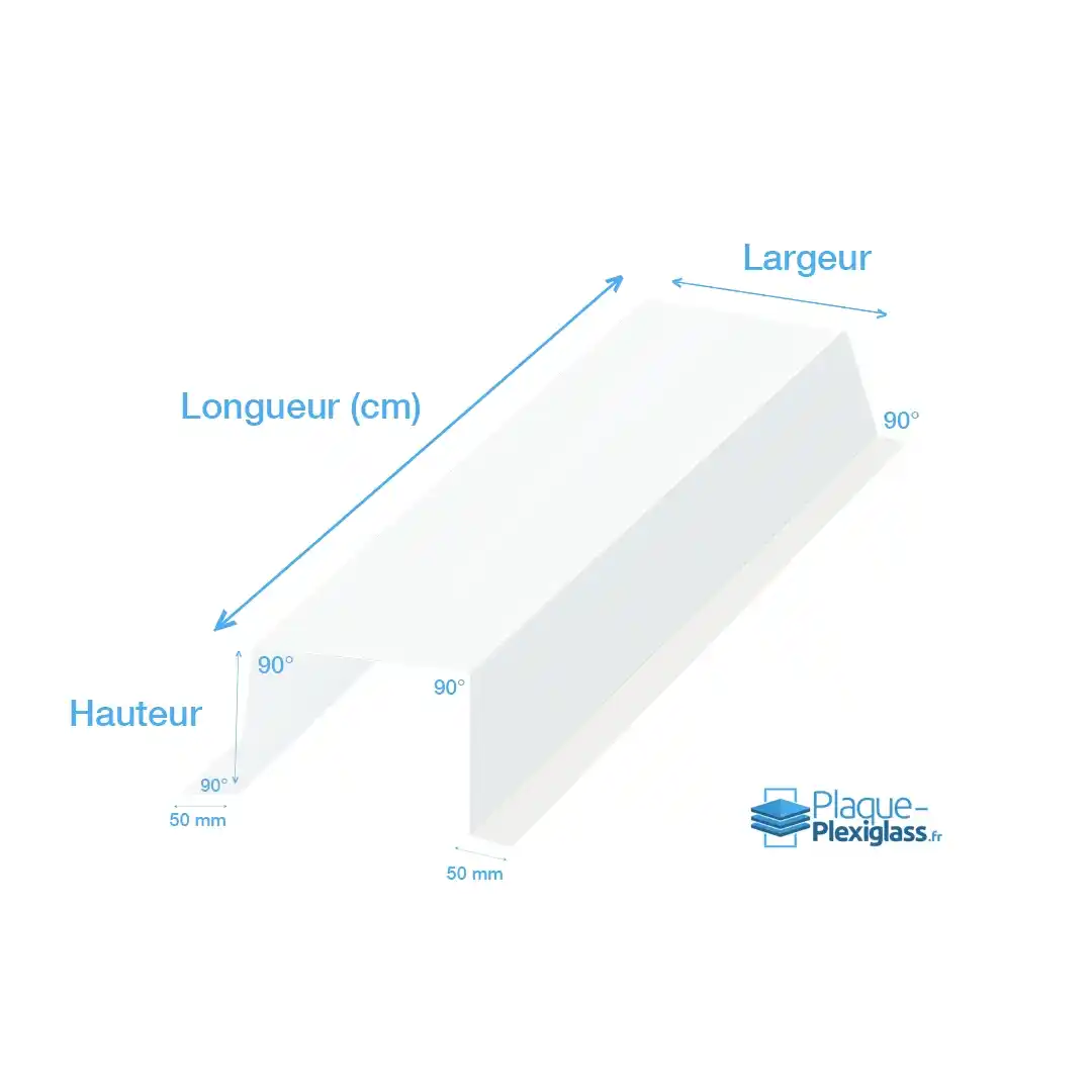 Coffrage Plexiglass transparent sur mesure 5 mm