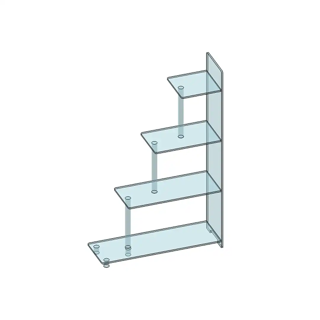 étagere de séparation plexiglas transparent
