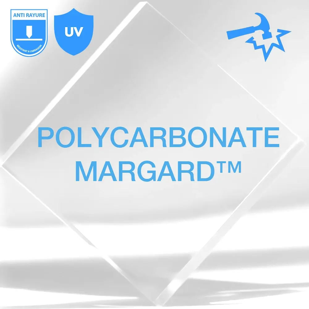 Polycarbonate Margard Anti raayure Sur Mesure Anti Abrasion