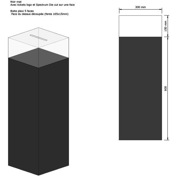 Urne Transparente sur Mesure
