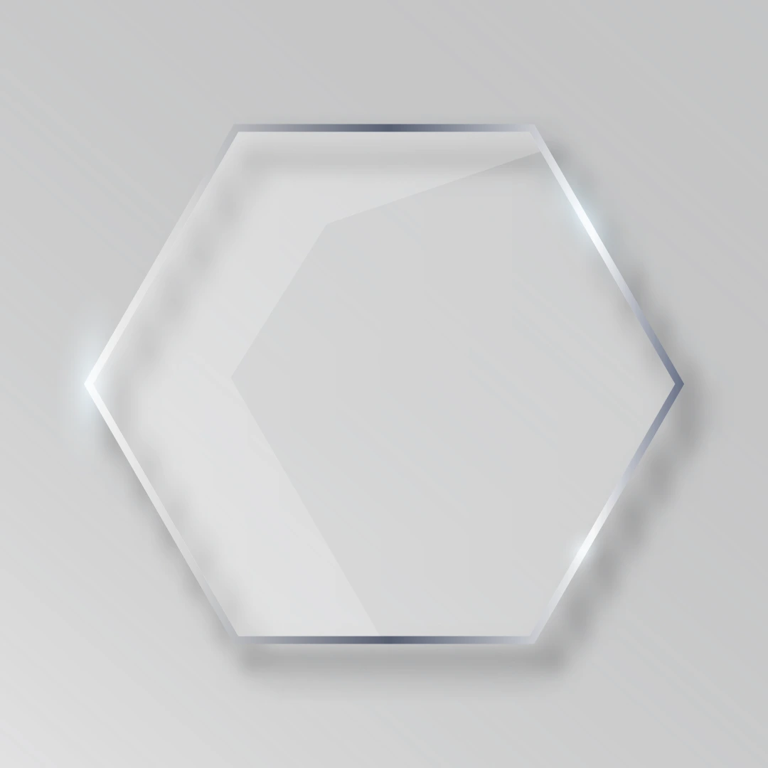 Hexagone Plexiglass Transparent 6 mm Sur Mesure
