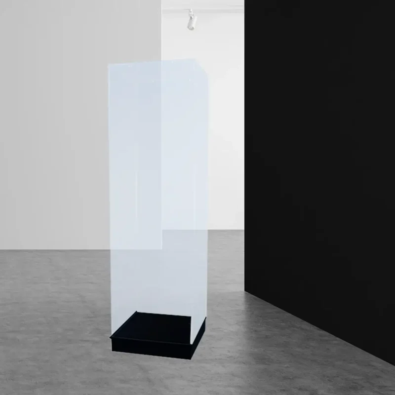 Vitrine D'exposition Sur Socle Bois - Plexiglas - Hauteur 60 Cm