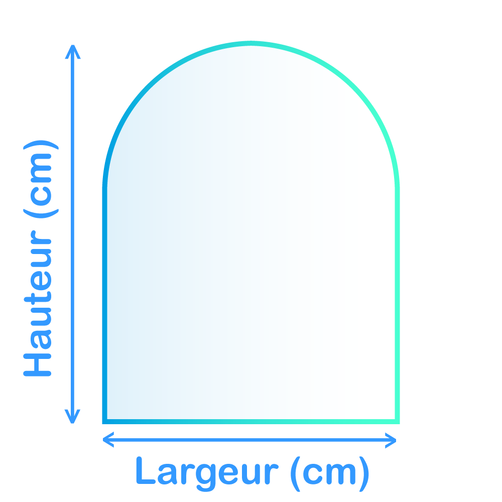 Arche transparent sur mesure Plexiglass 5 mm