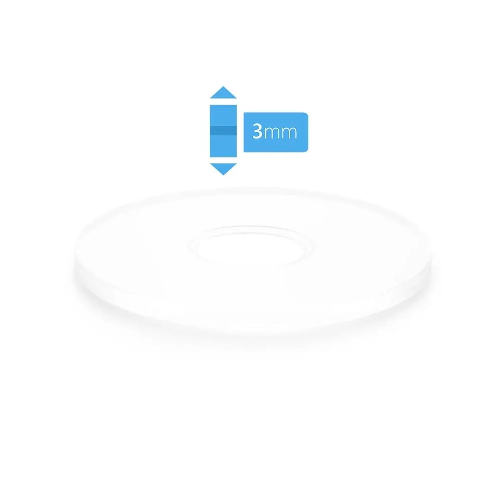 Anneau Plexiglass Blanc Dépoli 3 mm