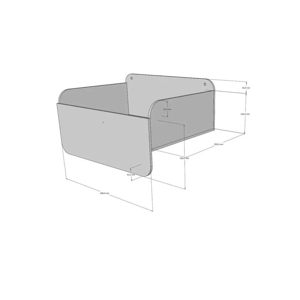 Panier transparent Plexiglass