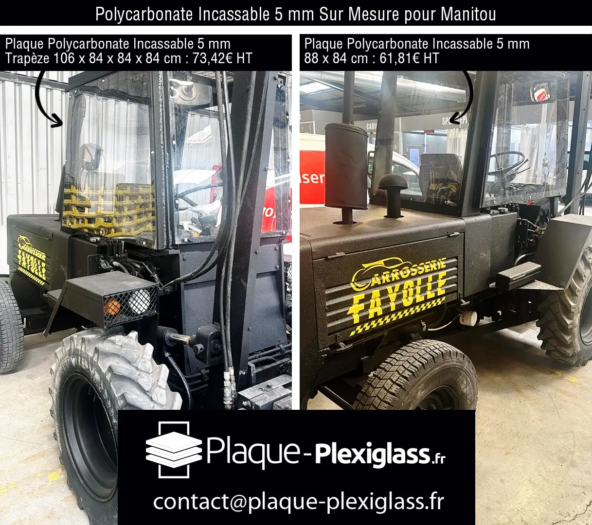 Vitrage Manitou Polycarbonate Incassable Sur Mesure Polycarbonate 5 mm