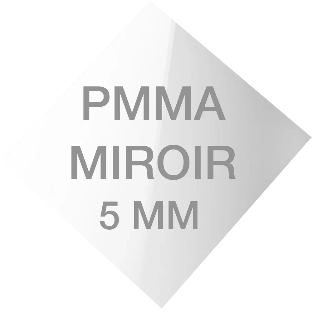 Plexiglass Miroir sur mesure 5 mm