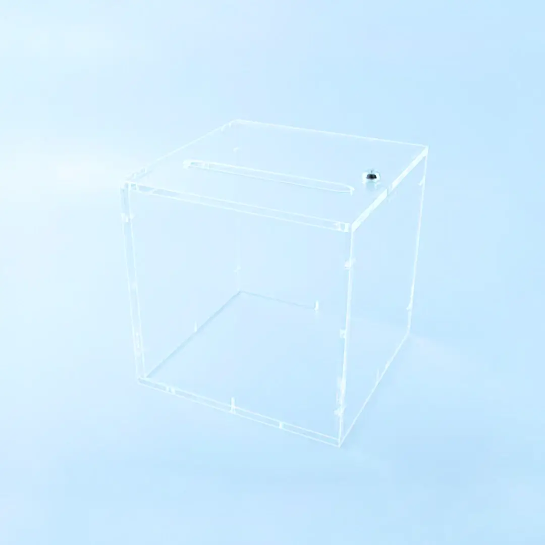 Urne transparente sur mesure Plexiglass 10 mm