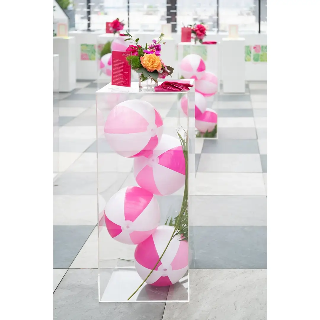 Colonne transparente sur mesure en Plexiglass 5 mm avec Collage Invisible