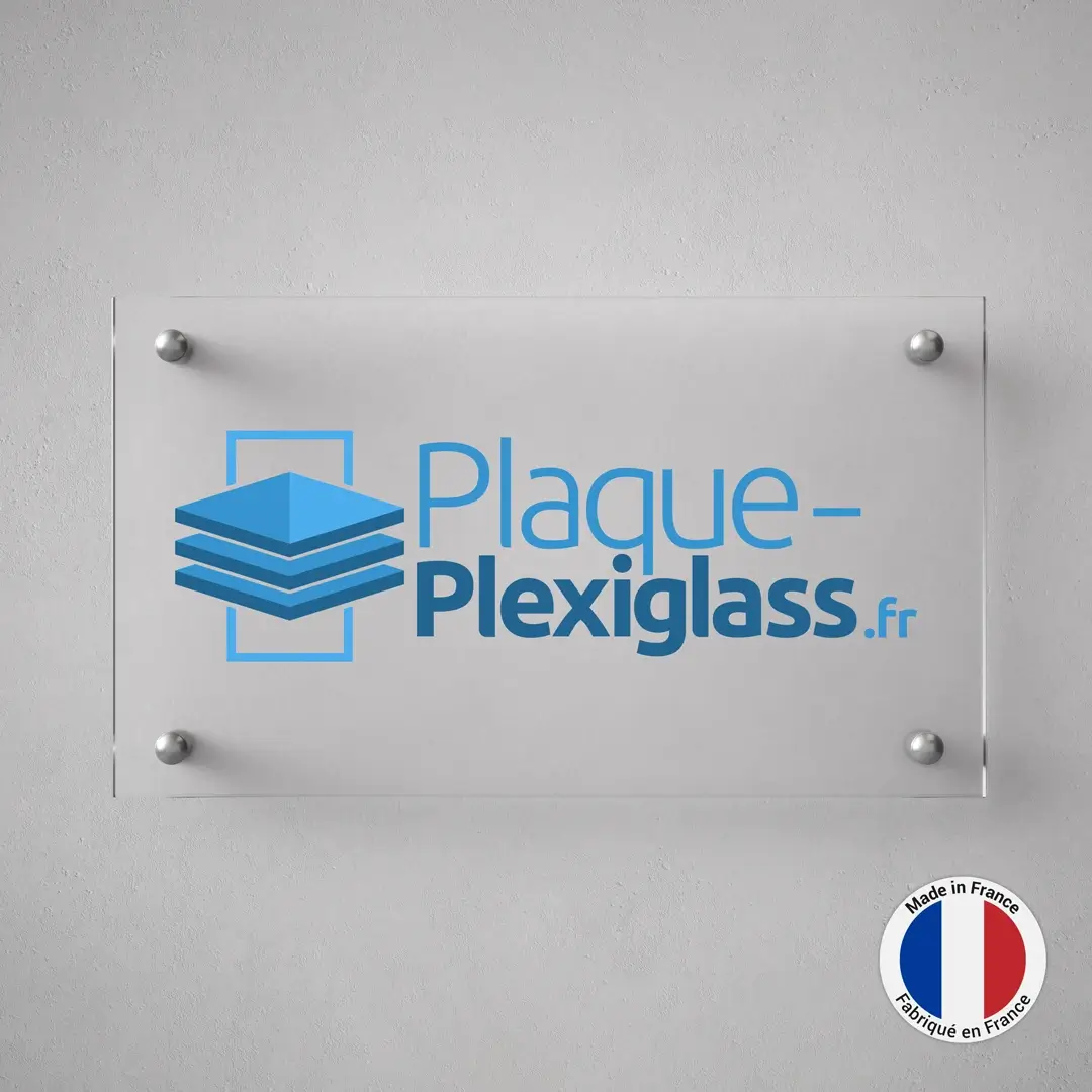 Plaque plexi personnalisée Fabrication française