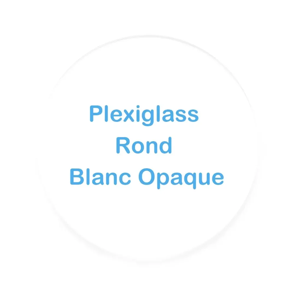 Plexiglass Rond Blanc Opaque