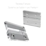 Tasseau français Système de fixation mural cadre tableau transparent