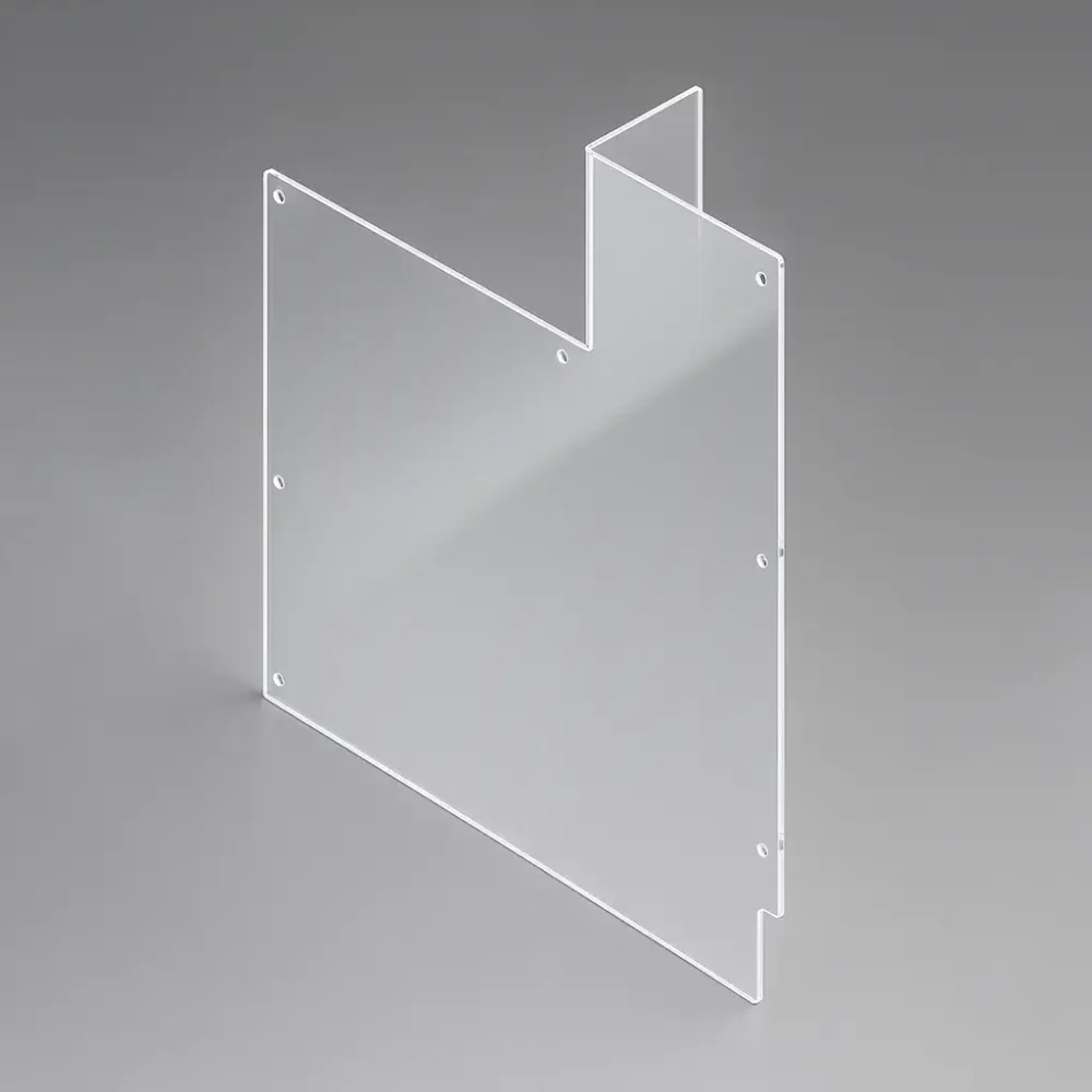 Plaque Plexiglass Plié de Protection Façade Électrique sur mesure 3 mm Transparent - 860 × 670 mm