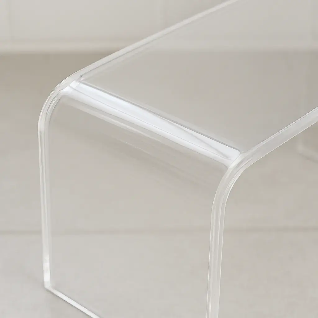 Marche pied transparent Plexiglas Acrylique Plexiglass