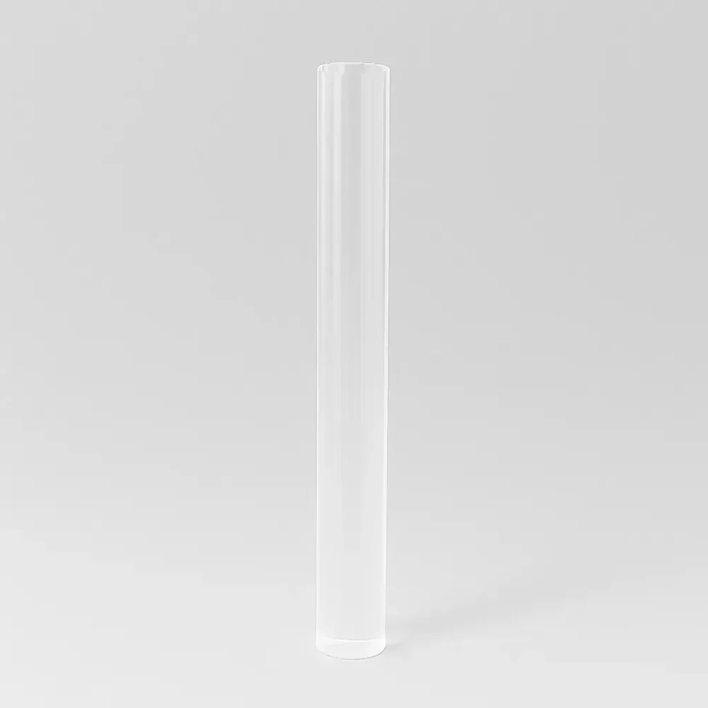 Pied de table rond transparent en acrylique - Plexiglass