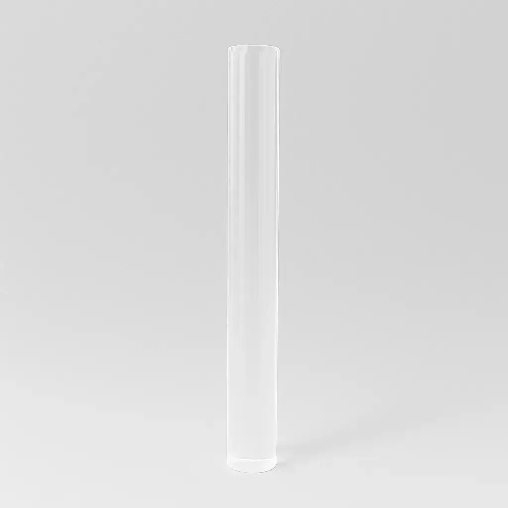 Pied de table rond transparent en acrylique - Plexiglass