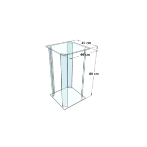 Verre De Montre Carré Verlux - Plaque En Plexi - 2 Pièces De 40 X 40 Mm