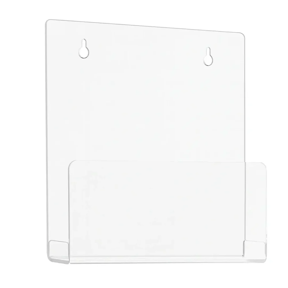 Présentoir Mural Plexiglass 3 mm Plié sur mesure