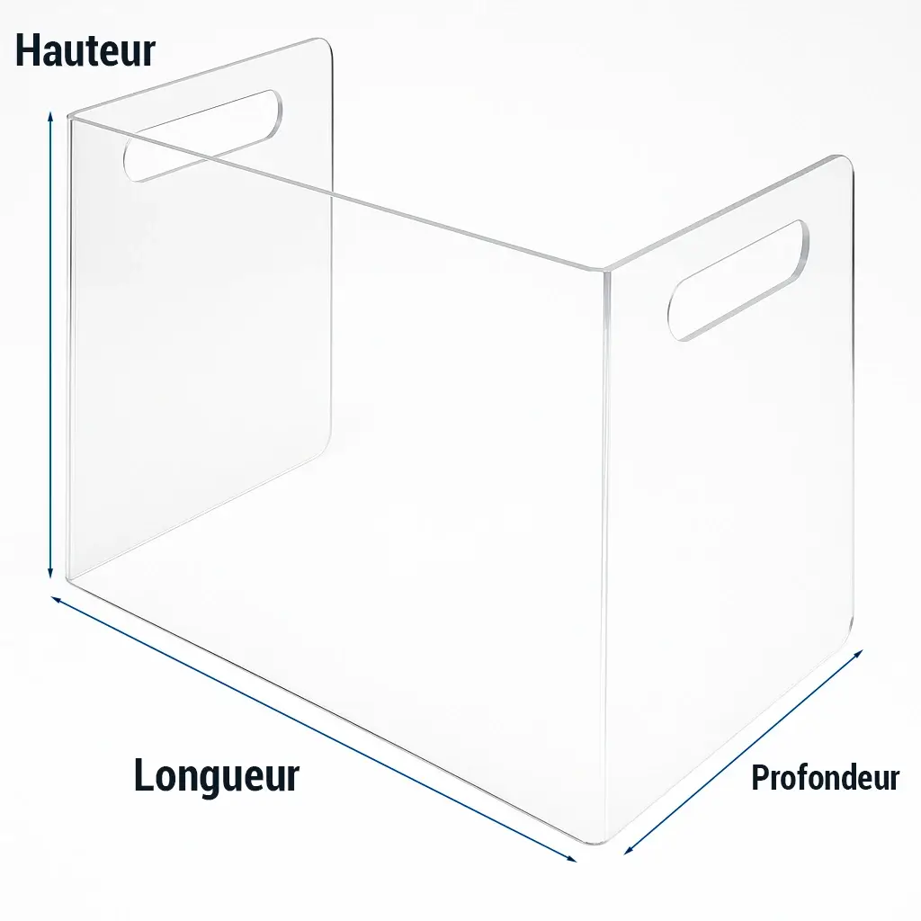 Protection antivol Plexiglas plié en U 5 mm