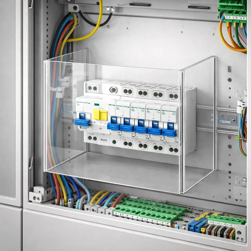 Cache borne AGCP sur mesure Plexiglas Plie 2 mm